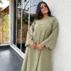 Misha Kurta in muted green with pocket