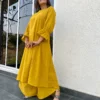 Twisha suit set in lemon yellow
