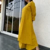 Twisha suit set in lemon yellow