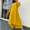 Twisha suit set in lemon yellow