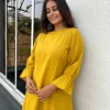 Twisha suit set in lemon yellow