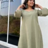 Aarohi suit set in earthy green