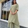 Aarohi suit set in earthy green