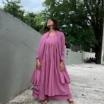 Masakali suit set with Dupatta in Mauve