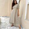 Stuti kurta with Dhoti pant in Beige