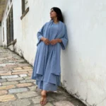Maayaa suit set with Dupatta in Light Blue