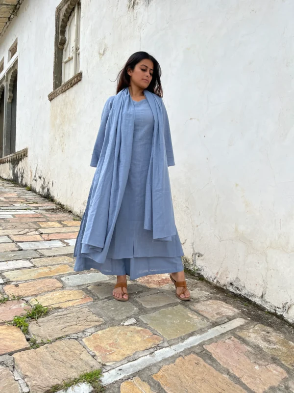 Maayaa Suit set with Dupatta in Light blue