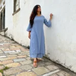 Maayaa suit set in Light Blue