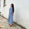 Maayaa Suit set with Dupatta in Light blue
