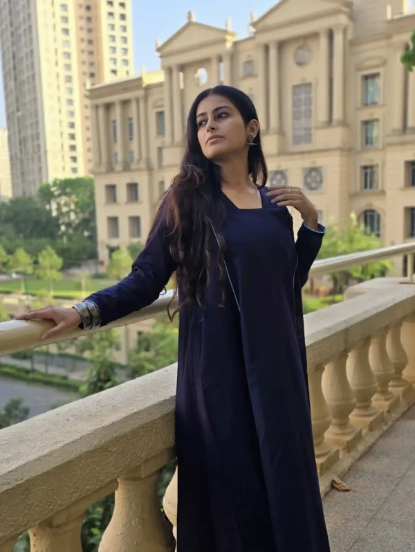 Navy Blue formal kurta